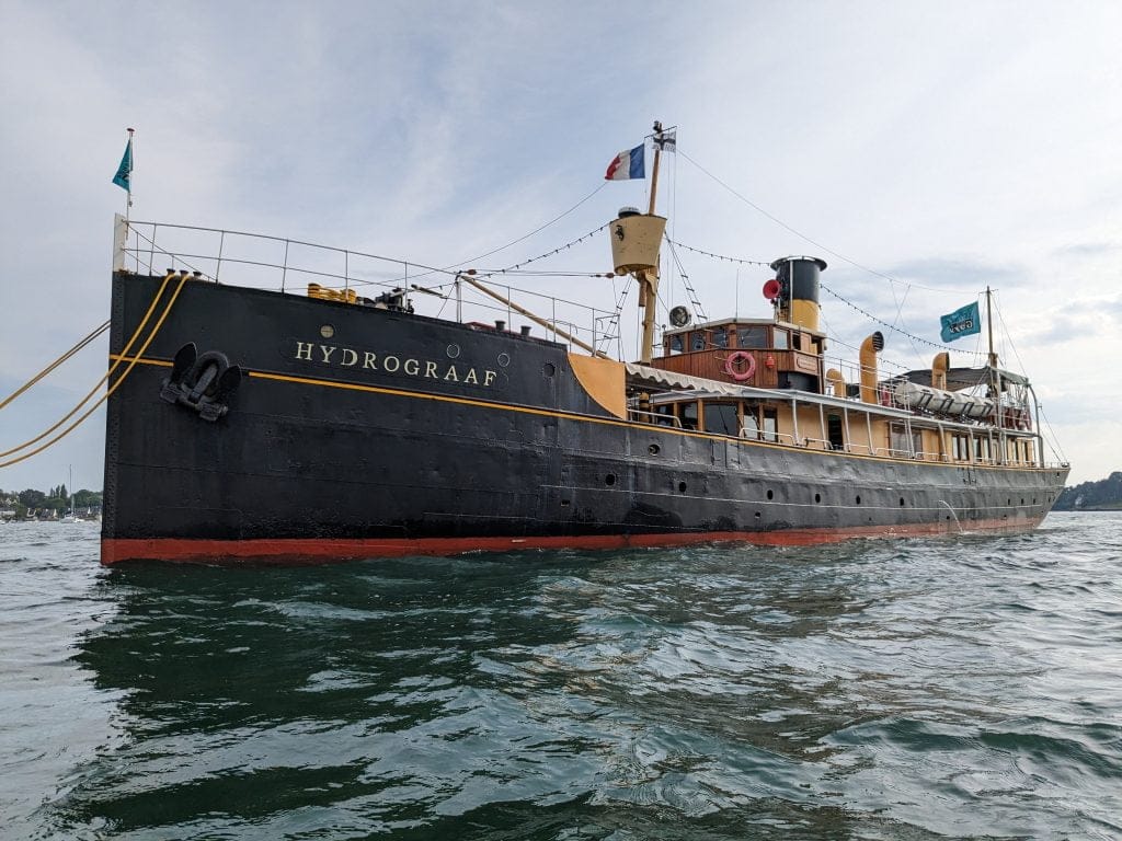 Hydrograaf boat during the Gulf of Morbihan Week 2023.