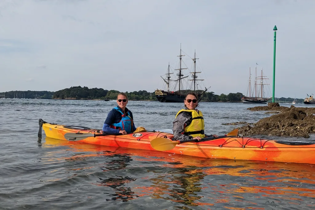 Tandem kayak outing during the Gulf Week 2023.