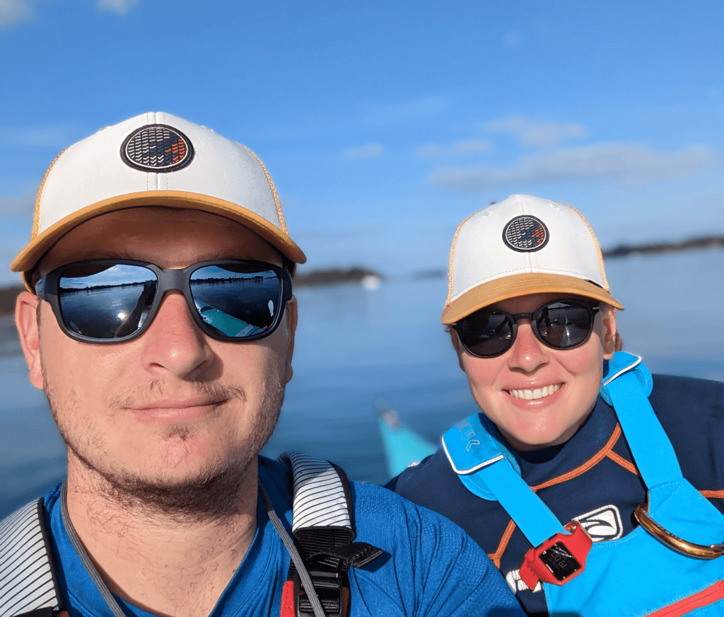 photo_Axel_Marie Axel and Marie, instructors at Varec'h Kayak Bretagne.