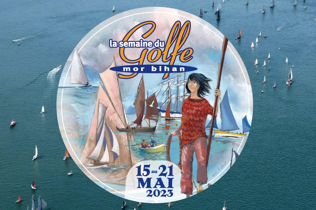 Sticker for the Golfe du Morbihan Week 2023.