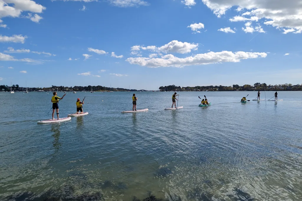 Kayak and Stand-Up Paddle in Baden, Golfe du Morbihan.