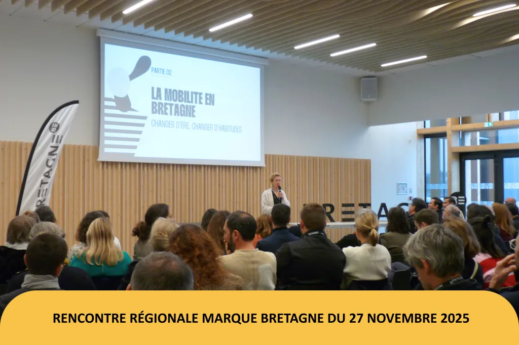 Photo de conférence de la rencontre régionale marque bretagne du 27 novembre 2025.